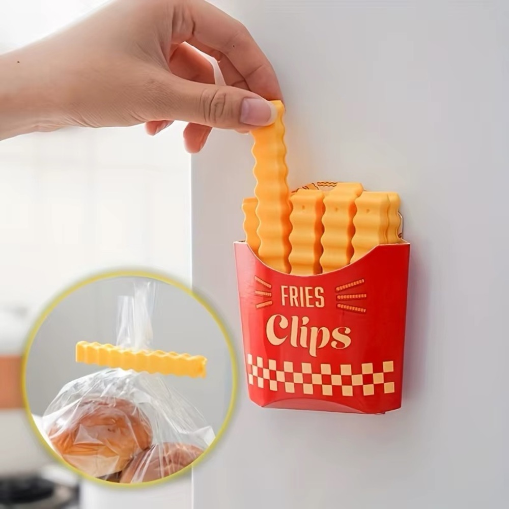 French Fry Magnetic Bag Clip Set - 12 Pieces